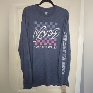 Vans Blue Long Sleeve Men's Shirt